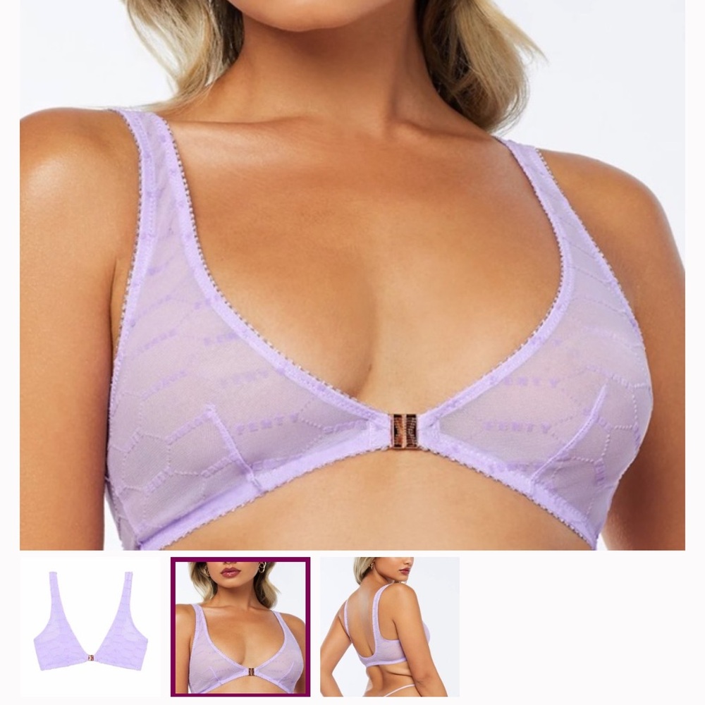Savage X Fenty Lavender Sheer Bralette
